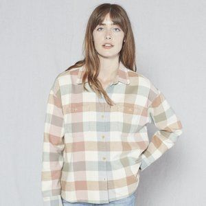 Outerknown Sierra Flannel Plaid Shirt Long Sleeve